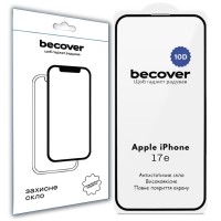 Скло захисне BeCover 10D Apple iPhone 17e Black (715142)