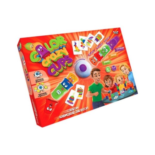 Настільна гра Danko Toys Color Crazy Cups (укр.) (CCC-01-01U)