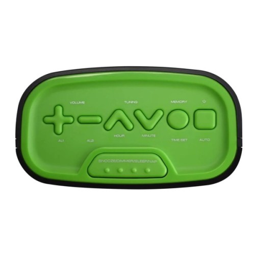 Настільний годинник Technoline WT465 з радіо Black/Green (WT465 grun) (DAS301825)