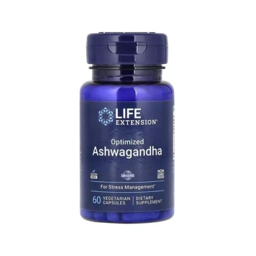 Вітамінно-мінеральний комплекс Life Extension Ашваганда оптимізована, 125 мг, Optimized Ashwagandha, 60 вегет (LEX-88806)