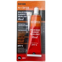 Герметик автомобільний SHAFER силіконовий червоний 85гр (SD108)
