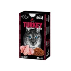 Ласощі для котів Alpha Spirit Cat Turkey Natural Snacks з індичкою 80 г (8436586311766)