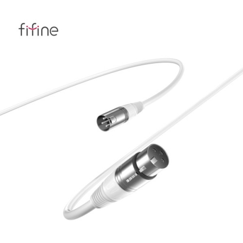 Мікрофонний кабель Fifine XLR Male to Female White 1.8 м (L9CW)
