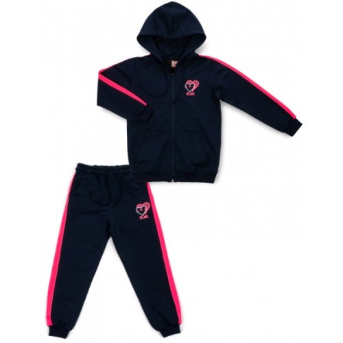 Спортивний костюм дитячий Joi з серцем (S-703-134G-blue)