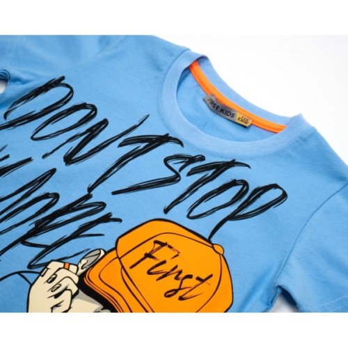 Футболка дитяча First kids DON’T STOP (1994-128B-blue)