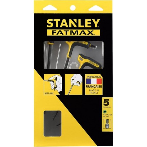 Ключ Stanley FATMAX торцевий TORX, з гумовою ручкою, 5 шт: (FMHT0-69048)