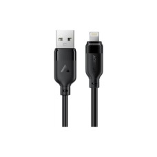 Дата кабель USB 2.0 AM to Lightning 1.2m 2.4A TPE black Acefast (6974316286202)