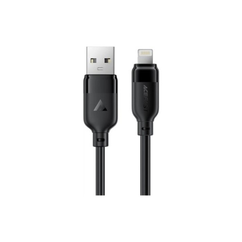 Дата кабель USB 2.0 AM to Lightning 1.2m 2.4A TPE black Acefast (6974316286202)