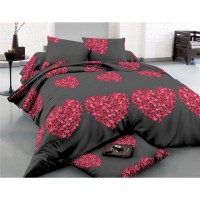 Постільна білизна MirSon Сатин 22-1290 Heart of flowers Односпальний (2200003605136)