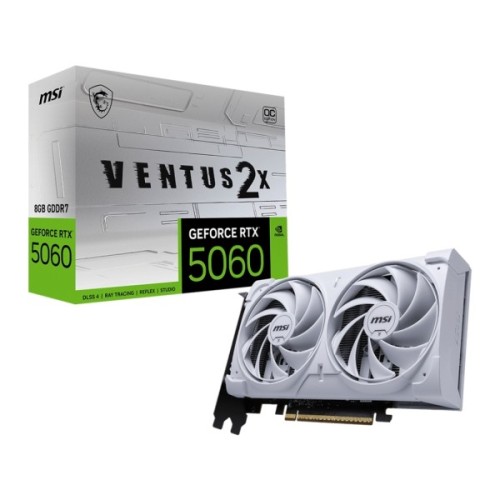 Відеокарта MSI GeForce RTX5060 8Gb VENTUS 2X OC WHITE (RTX 5060 8G VENTUS 2X OC WHITE)