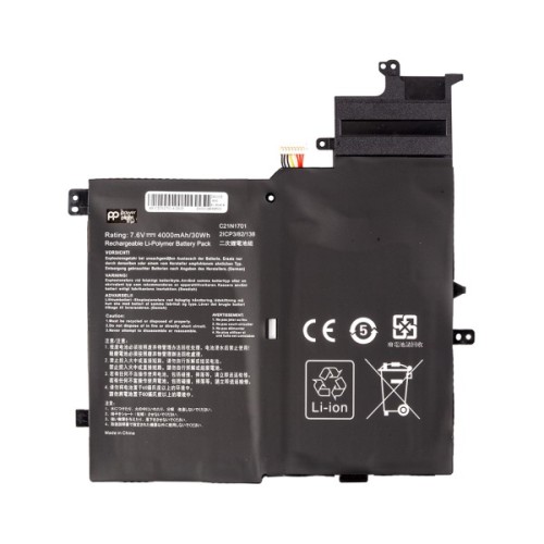 Акумулятор до ноутбука ASUS VivoBook S460UA (C21N1701) 7.6V 4000mAh PowerPlant (NB432080)