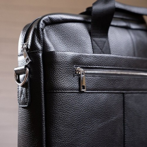 Сумка Vintage Шкіряна Чорна (14794)