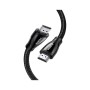 Кабель мультимедійний HDMI M to HDMI M 5.0m braided HD140 black Ugreen (80405)