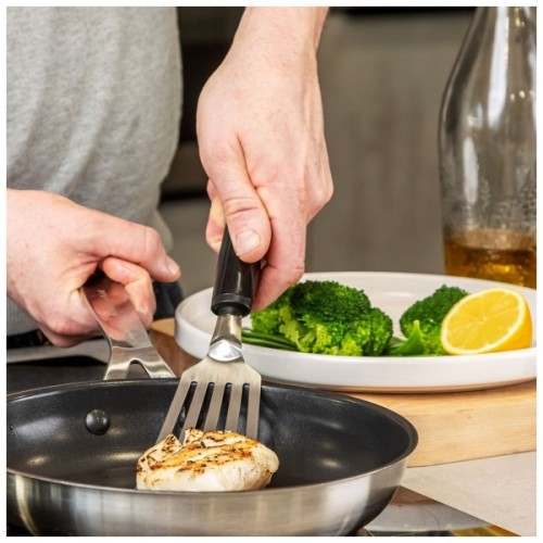 Лопатка кухонна KitchenAid Classic з прорізами 31,8 см чорний (KCG024OHOBE)