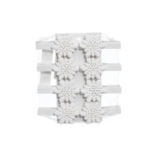 Прикраса декоративна Jumi Прищіпки зі сніжинками 8 шт (5900410633261)