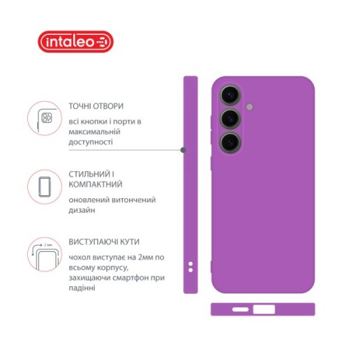 Чохол до мобільного телефона Intaleo Silicone Samsung Galaxy S24 Plus Violet (1283126600371)
