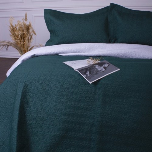 Покривало MirSon набір Imperial Green Line покривало 150х210 см + наволочки 50х70 см х 2 шт (2200007177950)