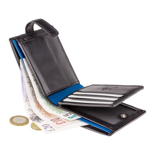 Гаманець Visconti PM102 Leonardo з RFID Black Blue (PM102 BLK/BLUE)