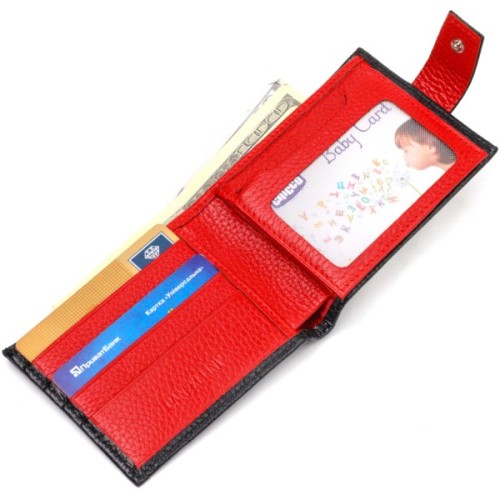 Портмоне Canpellini З натуральної шкіри Чорне (21749)