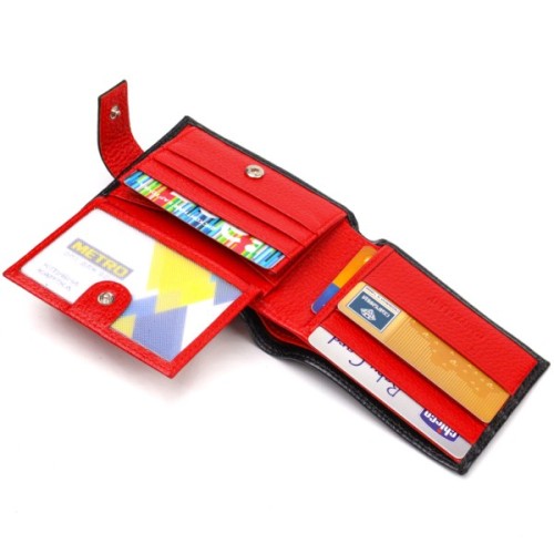 Портмоне Canpellini З натуральної шкіри Чорне (21749)