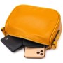 Сумка Vintage На плече крос-боді з натуральної шкіри Жовта (22100)
