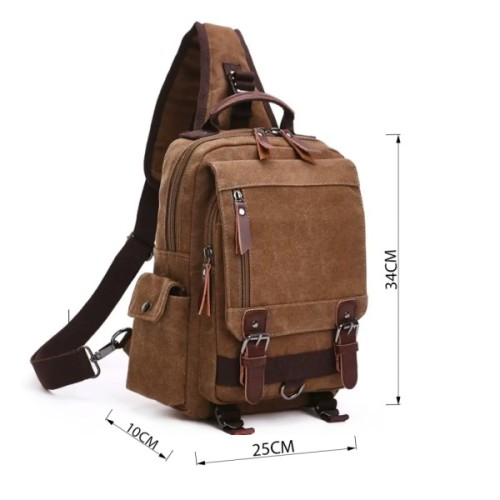 Сумка Vintage На одне плече Коричнева (20142)