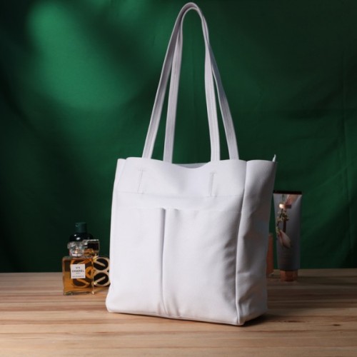 Сумка Shvigel Шоппер з натуральної шкіри Біла (22844)