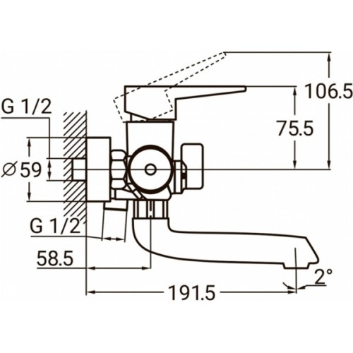 Змішувач AQUATICA HK-2C130C