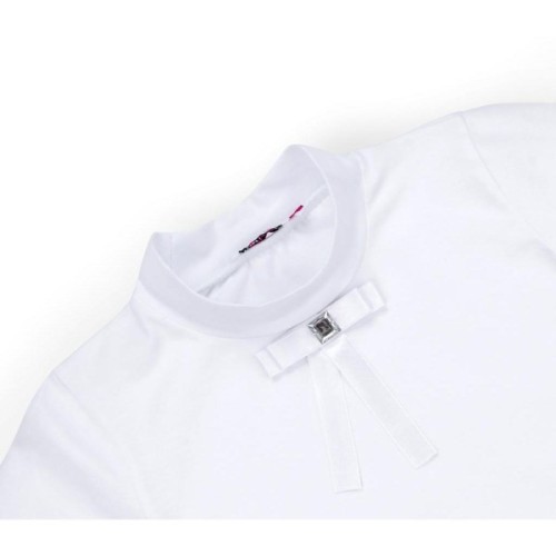 Кофта дитяча Matilda зі стійкою і мереживом на поличці (8658-152-white)