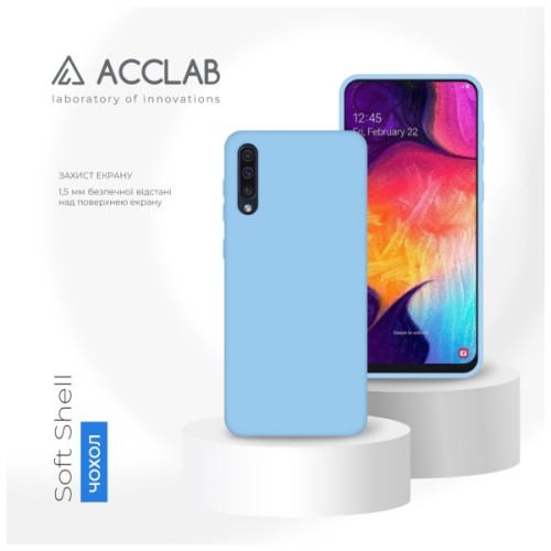 Чохол до мобільного телефона ACCLAB SoftShell Samsung Galaxy A50 Light Blue (1283126567629)