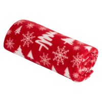 Плед Ardesto Christmas Fleece 130x160см, 100% поліестер, засніжені ялинки (ART0715PB)