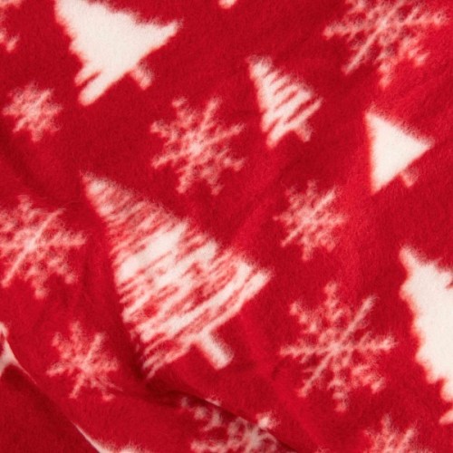 Плед Ardesto Christmas Fleece 130x160см, 100% поліестер, засніжені ялинки (ART0715PB)