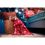Плед Ardesto Christmas Fleece 130x160см, 100% поліестер, засніжені ялинки (ART0715PB)
