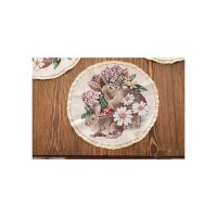 Серветка на стіл Прованс гобеленова кругла Alicia D-35 (026073)