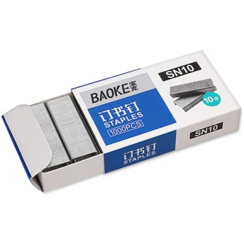 Скоби для канцелярського степлера Baoke №10, 1000 шт, 10 упаковок (SN10)