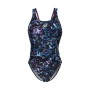 Купальник Arena Rockin Swimsuit Swim Tech Mult 008159-889 чорний, синій, фіолетовий 40 (3468337406525)