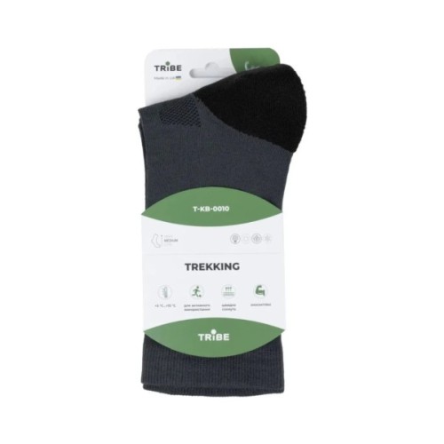 Шкарпетки Tribe Trekking T-KB-0010-grey, 38-40 (T-KB-0010-grey-38-40)