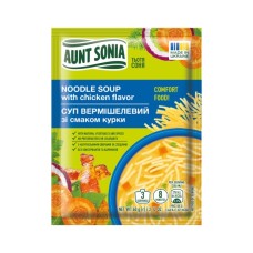 Їжа швидкого приготування Тьотя Соня Суп курячий з вермішеллю 60 г (4820015101297)