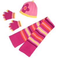 Шапка дитяча Fortune з шарфом (212-23-44G-pink)