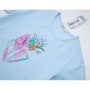 Футболка дитяча Breeze з квітами (21486-164G-blue)