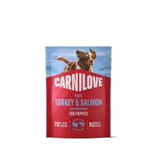 Консерви для собак Carnilove Turkey & Salmon with Blueberries Puppies 300 г (8595602583706)