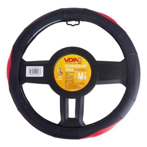 Чохол на руль VITOL M чорн-черв. (VLOD-L285 BK/RD M)