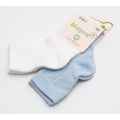 Шкарпетки дитячі Bibaby однотонні (68345-12-18-creamblue)