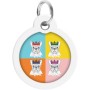 Адресник для тварин WAUDOG Smart ID з QR паспортом "Французький бульдог", круг 30 мм (230-0209)