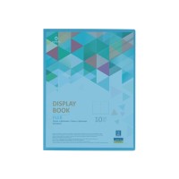 Папка з файлами Optima А4 з 10 файлами "FLEX", блакитна (O32121-11)