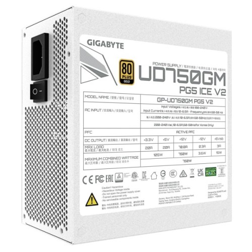Блок живлення GIGABYTE 750W (GP-UD750GM PG5 ICE)