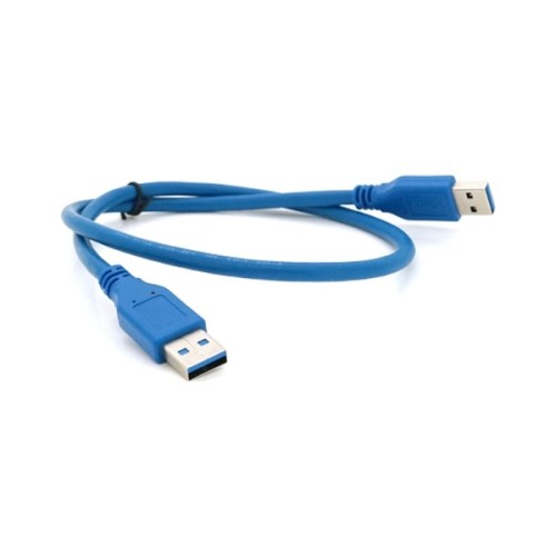 Дата кабель USB 3.0 AM/AM 0.6m Blue Voltronic (YT-3.0AM+AM-0.6)