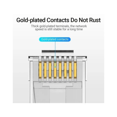 Конектор RJ45 UTP Cat.6 Modular 10 шт. Vention (IDDR0-10)