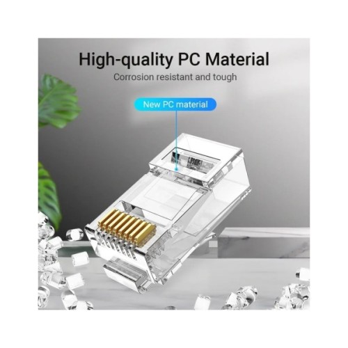 Конектор RJ45 UTP Cat.6 Modular 10 шт. Vention (IDDR0-10)
