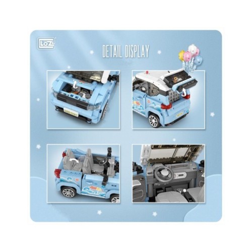 Конструктор LOZ mini Автомобіль MINI блакитний (1131)